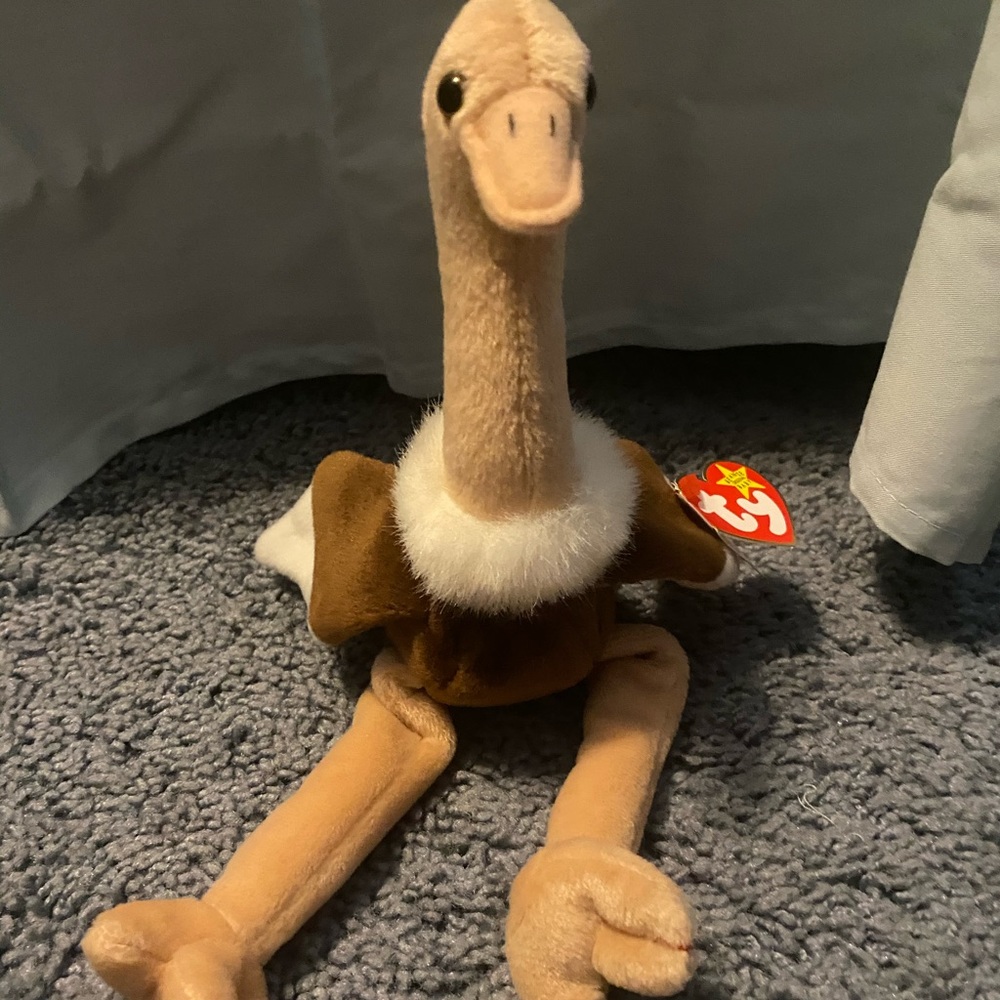 Stretch Ostrich Retired Ty Beanie Original Baby